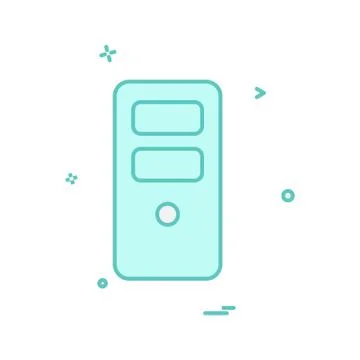 CPU icon design vector Stock Illustration