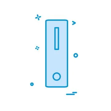 CPU icon design vector Illustrazione stock