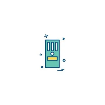 CPU icon design vector Stock Illustration