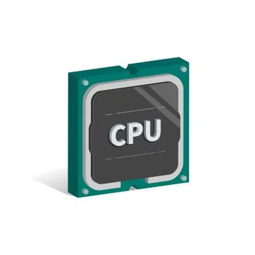 Cpu icon Stock Illustration