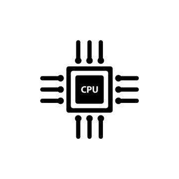 Cpu icon. Stock Illustration