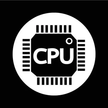 CPU icon illustration design イラスト素材
