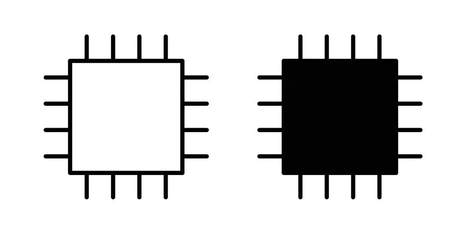 CPU icon Illustration Eps10 for web or app イラスト素材