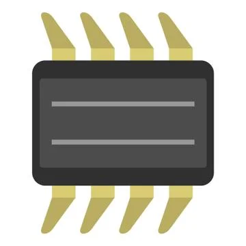 CPU icon isolated Stock Illustration