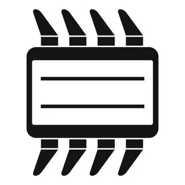 CPU icon simple Stockillustratie