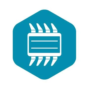 CPU icon simple Stockillustratie