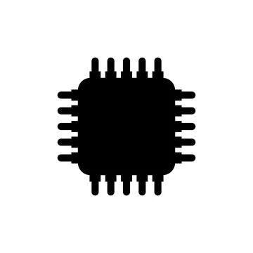Cpu icon vector Stockillustratie