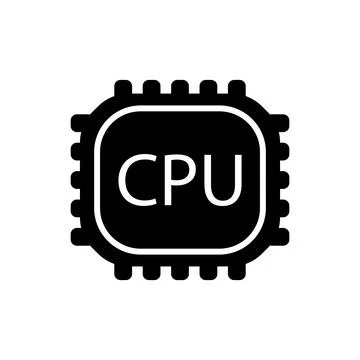 Cpu icon vector Stockillustratie