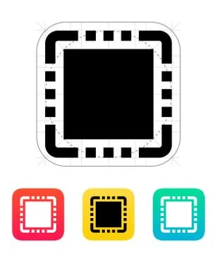 CPU icon. Vector illustration Stock Illustration