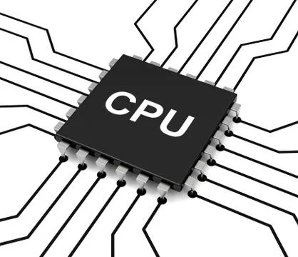 The cpu Stock Illustration