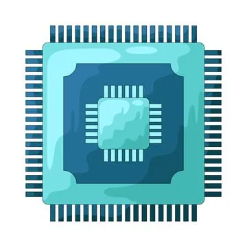 CPU illustration Stock Illustration