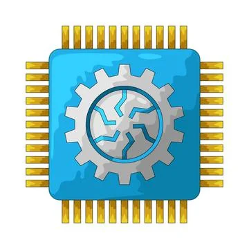 CPU illustration Stock Illustration