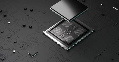 CPU Installing to mainboa Stock Footage 231560978