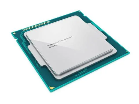 CPU isolated CPU (central processing unit) isolated on white background Co... 스톡 사진