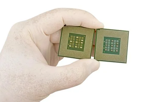 CPU isolated on white background 写真素材