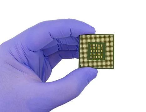 CPU isolated on white background 写真素材