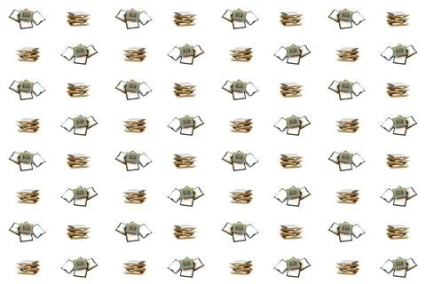 Cpu Microchip Computer set on white isolated background Stock-Fotos