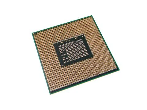 CPU for modern computer, isolated on white background Stock Photos