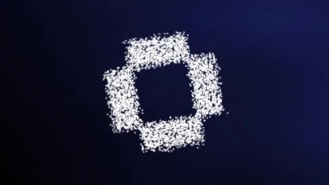 CPU  in particles effect Stock Illustration