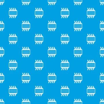 CPU pattern seamless blue 스톡 일러스트