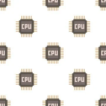 CPU pattern seamless vector Illustrazione stock