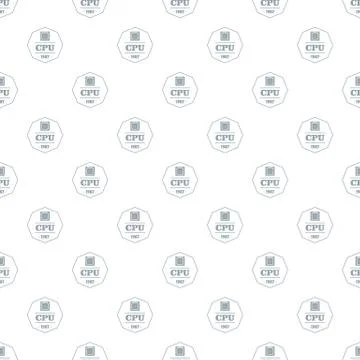 Cpu pattern vector seamless Illustrazione stock
