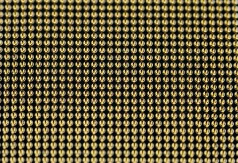 CPU pins closeup image Stock Photos