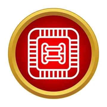 Cpu processing data icon representing digital technology Stock Illustration