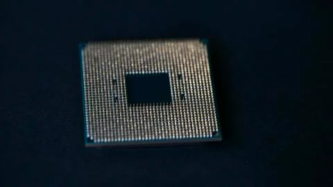 CPU, processor AMD Ryzen 7 2700 CPU. Stock Photos