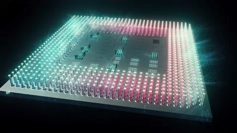Cpu Processor Central Processing Unit Stock Footage 145219506