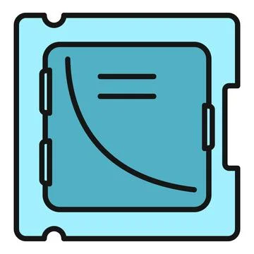 Cpu processor chip icon representing computer technology Stock-Illustration
