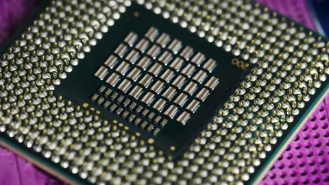 Cpu processor computer under the water. Stock Footage 221057094