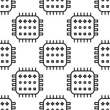 Cpu processor icon template vector illustration - vector. 库存插图