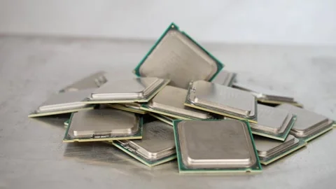 CPU Processor Microchip Video stock 245682954