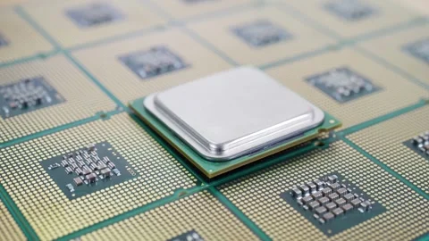 CPU Processor Microchip Video stock 245682974