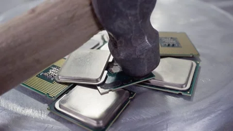 CPU Processor Microchip Video stock 248381855