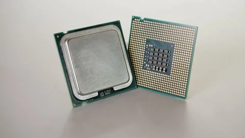 CPU Processor Microchip Video stock 264994879