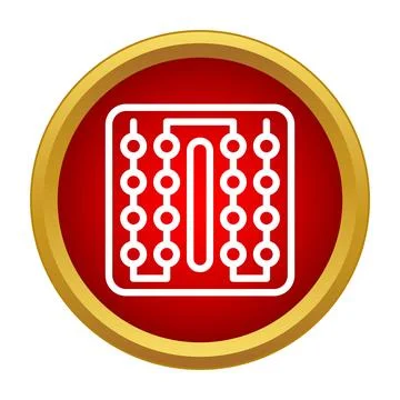 Cpu processor microchip icon representing digital technology and computing Stock Illustration