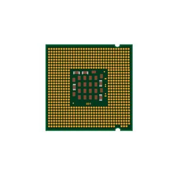 CPU Processor Microchip 库存插图