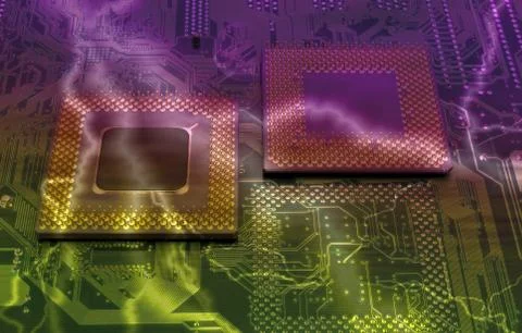 Cpu processors Stock Photos