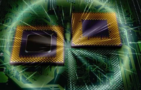 Cpu processors 스톡 사진
