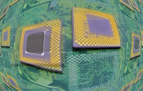 Cpu processors Foto stock