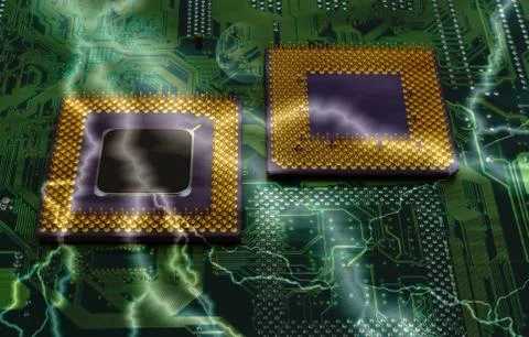 Cpu processors Stock Photos