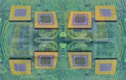 Cpu processors 스톡 사진