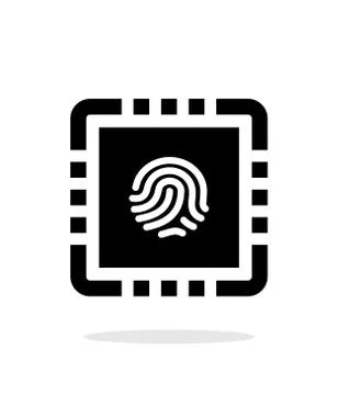 CPU Secure simple icon on white background Stock-Illustration