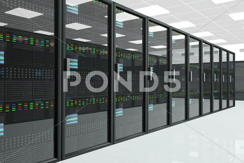 CPU Server Unit Room 2 Stock Illustration