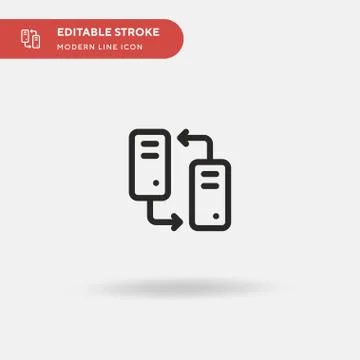 Cpu Simple vector icon. Illustration symbol design template for web mobile UI Stock Illustration