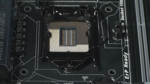 The CPU Socket Close Up Stock-Footage 36296831