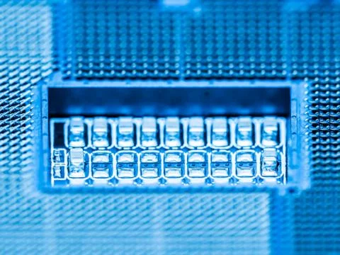 CPU Socket Close Up Stock Photos