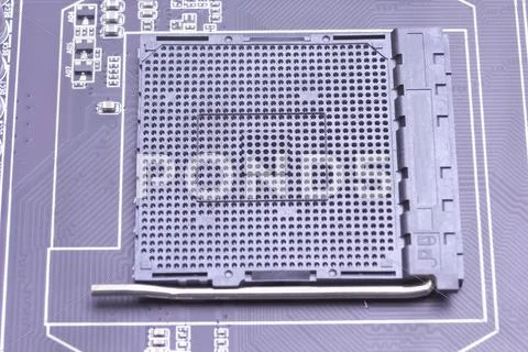 Cpu socket empty Stock Photos